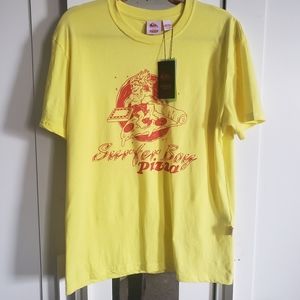 Stranger Things 4 Surfer Boy Pizza Employee Front Back Unisex t-shirt